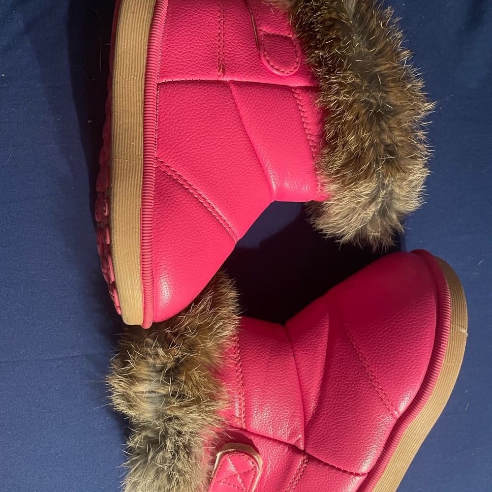 Toddler Pink Fur-Lined Boots